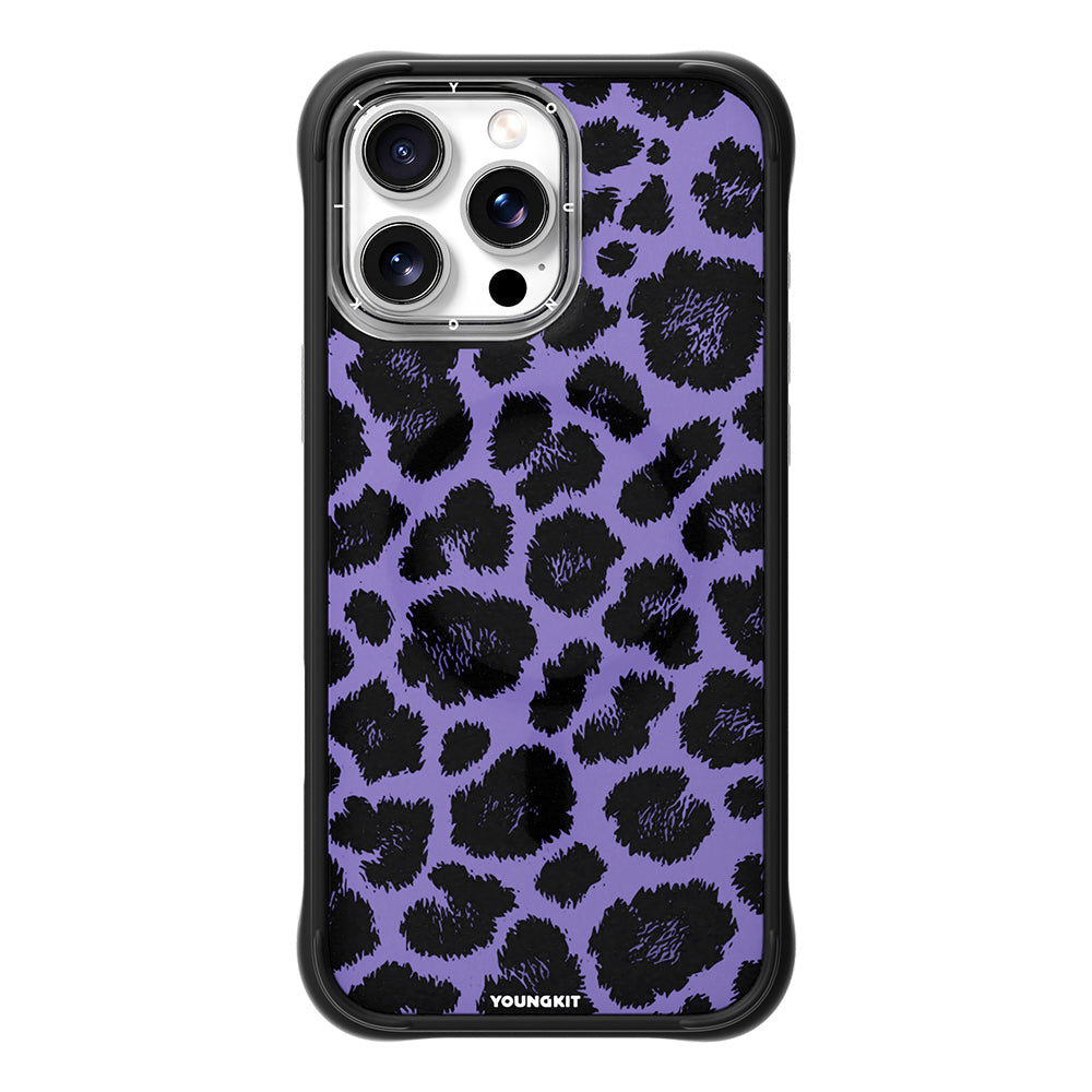 Apple iPhone 15 Pro Max Kılıf M-safe Şarj Özellikli Youngkit Leopard Serisi Kapak - Görsel 5