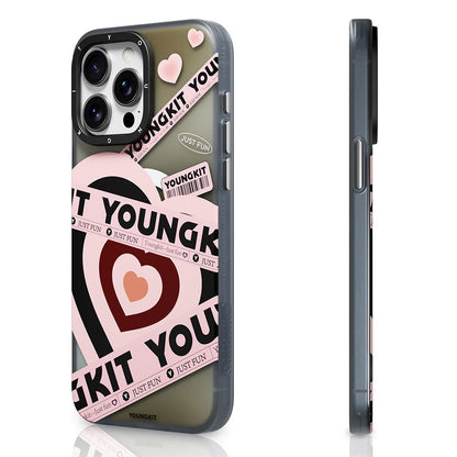 Apple iPhone 15 Pro Max Kılıf M-safe Şarj Özellikli Airbagli Çift Katmanlı Youngkit Flipped Serisi Kapak - Görsel 2