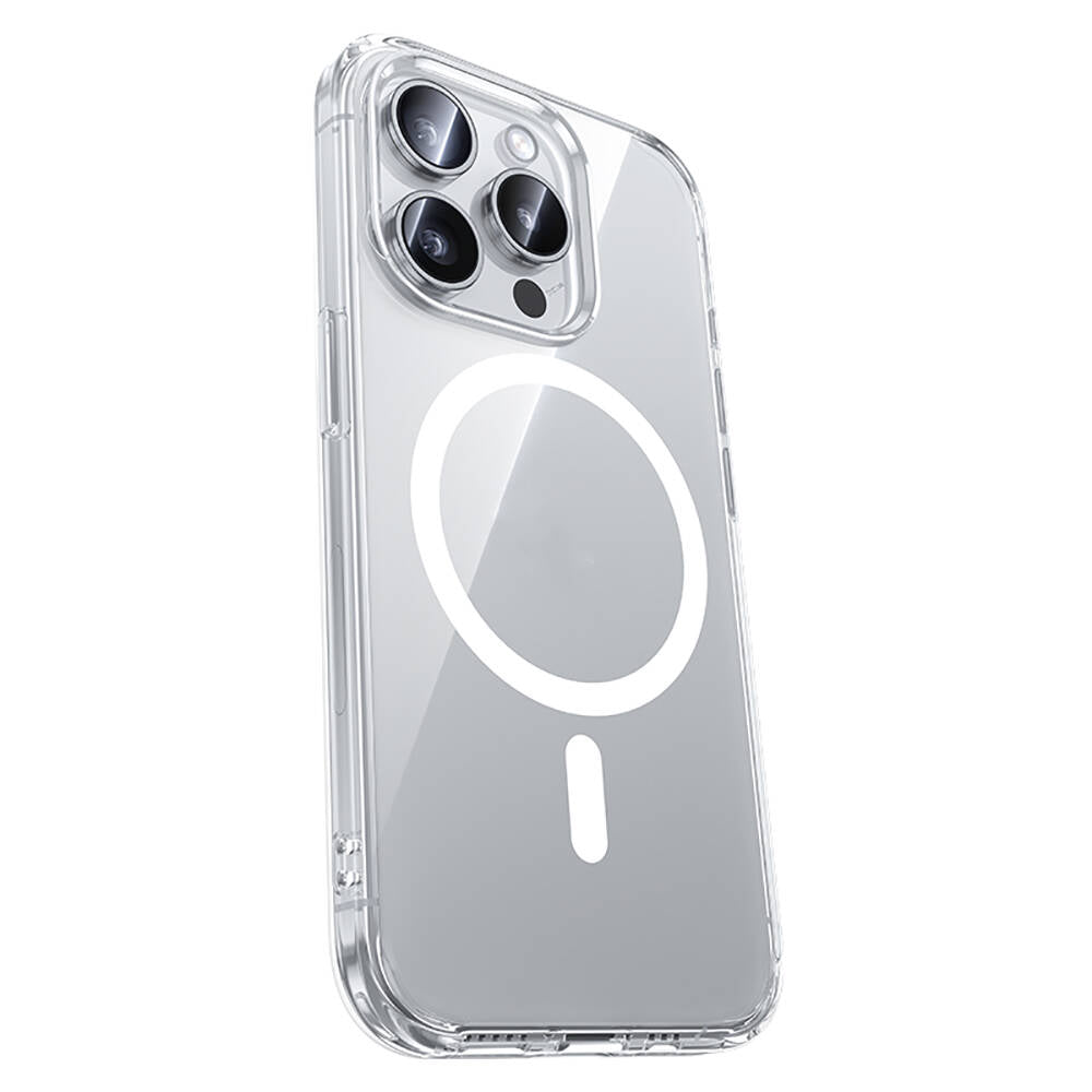 Apple iPhone 15 Pro Max Kılıf M-safe Şarj Özellikli Airbagli Şeffaf Benks LucentPro Serisi Kapak - Görsel 2