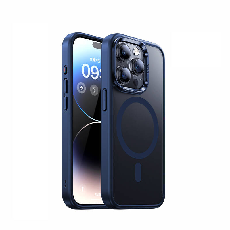 Apple iPhone 15 Pro Max Kılıf M-safe Şarj Özellikli Benks Mist Protective Kapak - Görsel 3