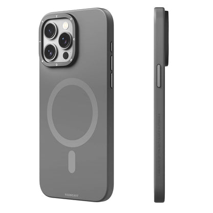 Apple iPhone 15 Pro Max Kılıf M-safe Şarj Özellikli Çizilmeye ve Aşınmaya Dayanıklı Youngkit Velvet Serisi Kapak - Görsel 2