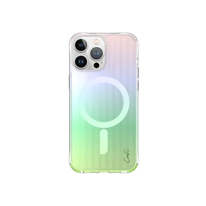 Apple iPhone 15 Pro Max Kılıf M-safe Şarj Özellikli Parlayan Arka Yüzey Coehl Linear Kapak - Görsel 2