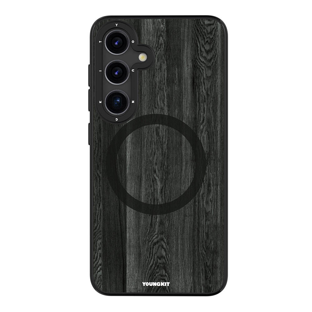 Galaxy S24 Kılıf M-safe Şarj Özellikli Sararmaya Dayanıklı Youngkit Wood Forest Serisi Kapak - Görsel 4