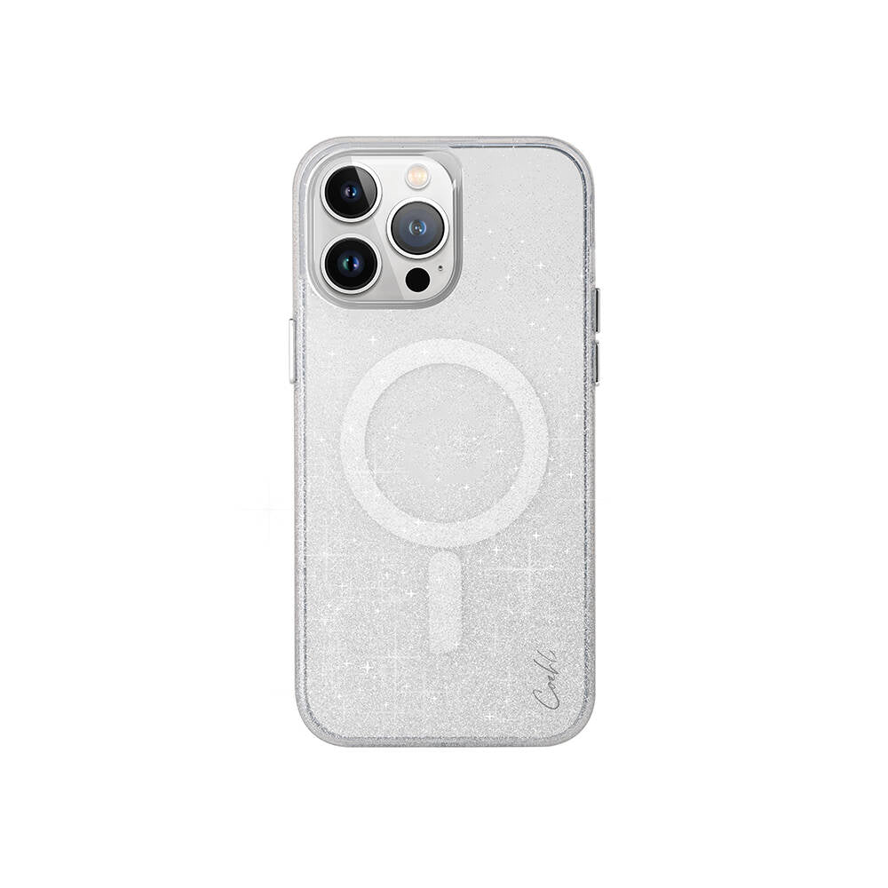 Apple iPhone 15 Pro Max Kılıf M-safe Şarj Özellikli Simli Arka Yüzey Coehl Lumino Kapak - Görsel 3