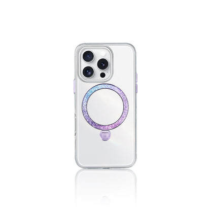 Apple iPhone 15 Pro Max Kılıf M-safe Şarj Özellikli Standlı Pynana Dancing Streamer Serisi Kapak