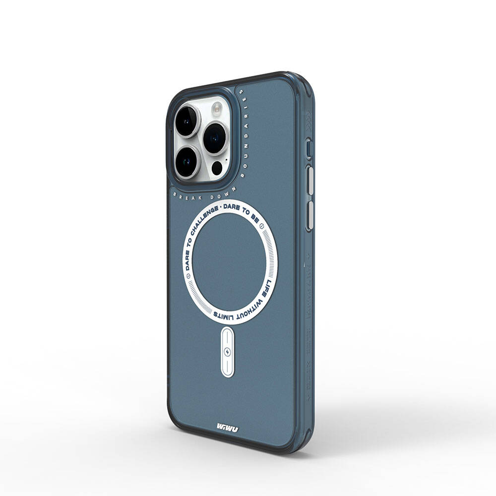 Apple iPhone 15 Pro Max Kılıf M-safe Şarj Özellikli Wiwu Basic Color J Serisi Kapak - Görsel 4