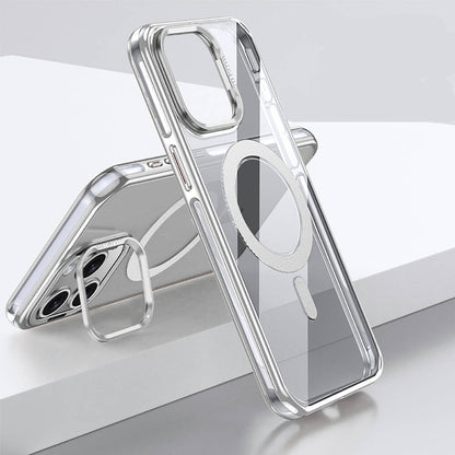 Apple iPhone 15 Pro Max Kılıf M-safe Şarj Özellikli Wlons Standlı Efsane Kapak - Görsel 3