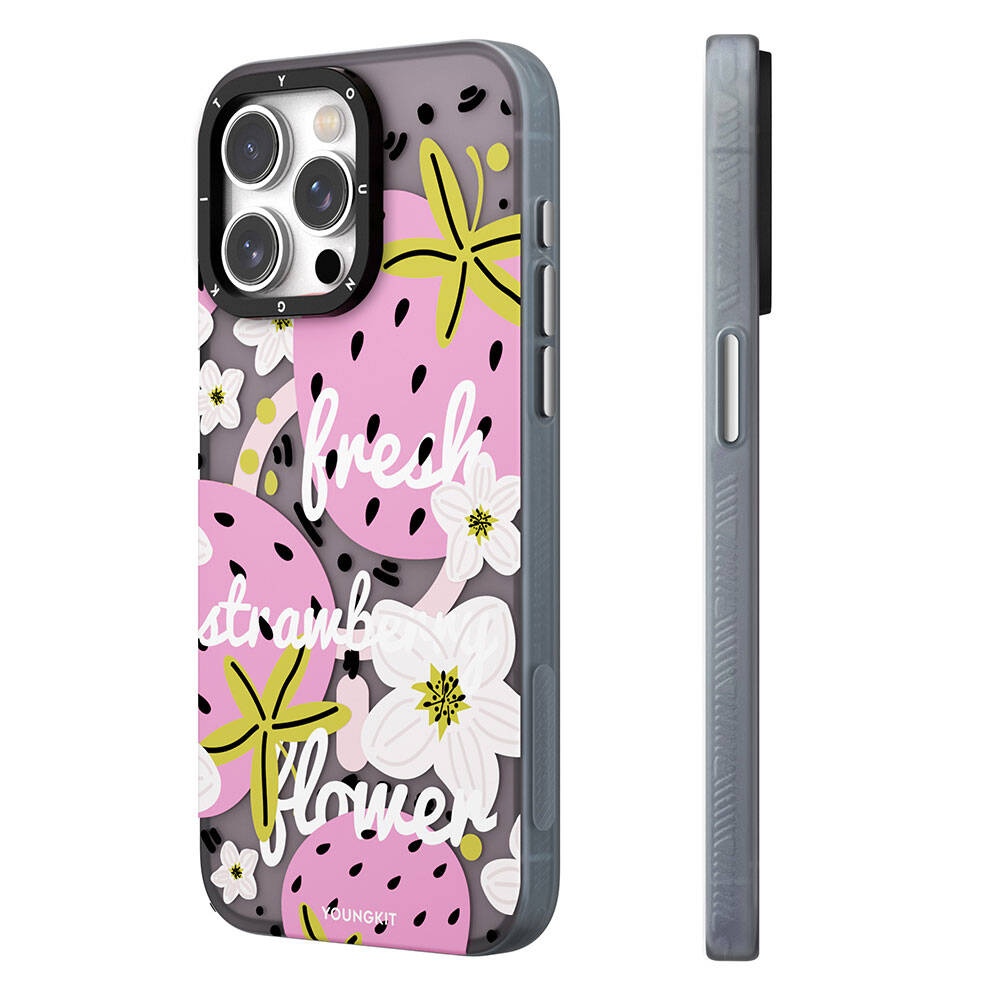 Apple iPhone 15 Pro Max Kılıf M-safe Şarj Özellikli Yaz Meyvesi Desenli Youngkit Fruity Flavour Serisi Kapak - Görsel 4