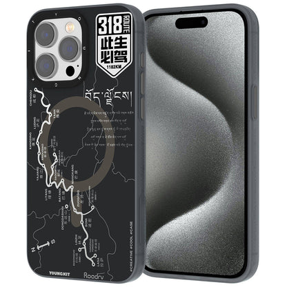 Apple iPhone 15 Pro Max Kılıf M-safe Şarj Özellikli Youngkit 318 Road Serisi Kapak - Görsel 2