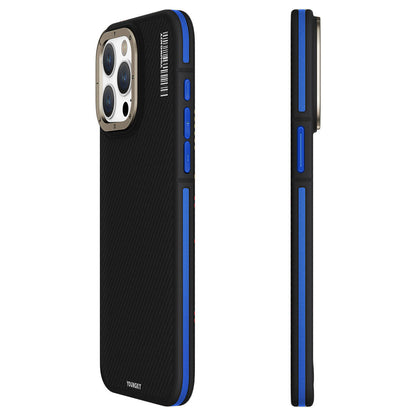 Apple iPhone 15 Pro Max Kılıf M-safe Şarj Özellikli YoungKit 600D Kevlar Kapak - Görsel 5