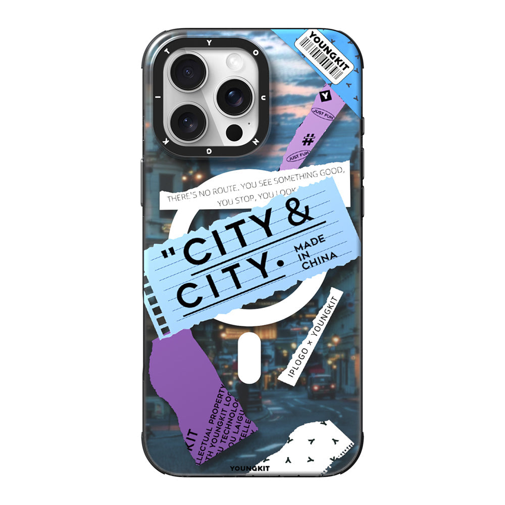 Apple iPhone 15 Pro Max Kılıf M-safe Şarj Özellikli Youngkit A-City Serisi Kapak - Görsel 4