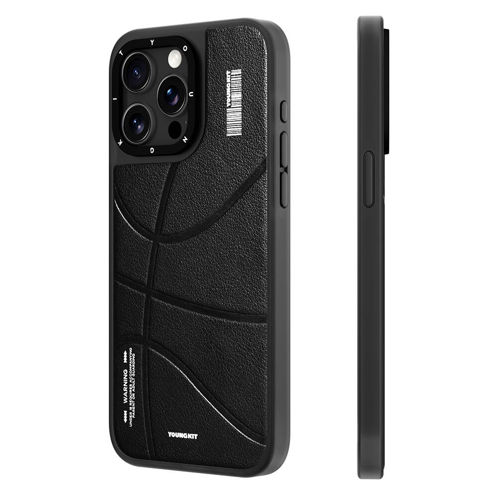 Apple iPhone 15 Pro Max Kılıf M-safe Şarj Özellikli Youngkit Backboard Serisi Leather Kapak - Görsel 2