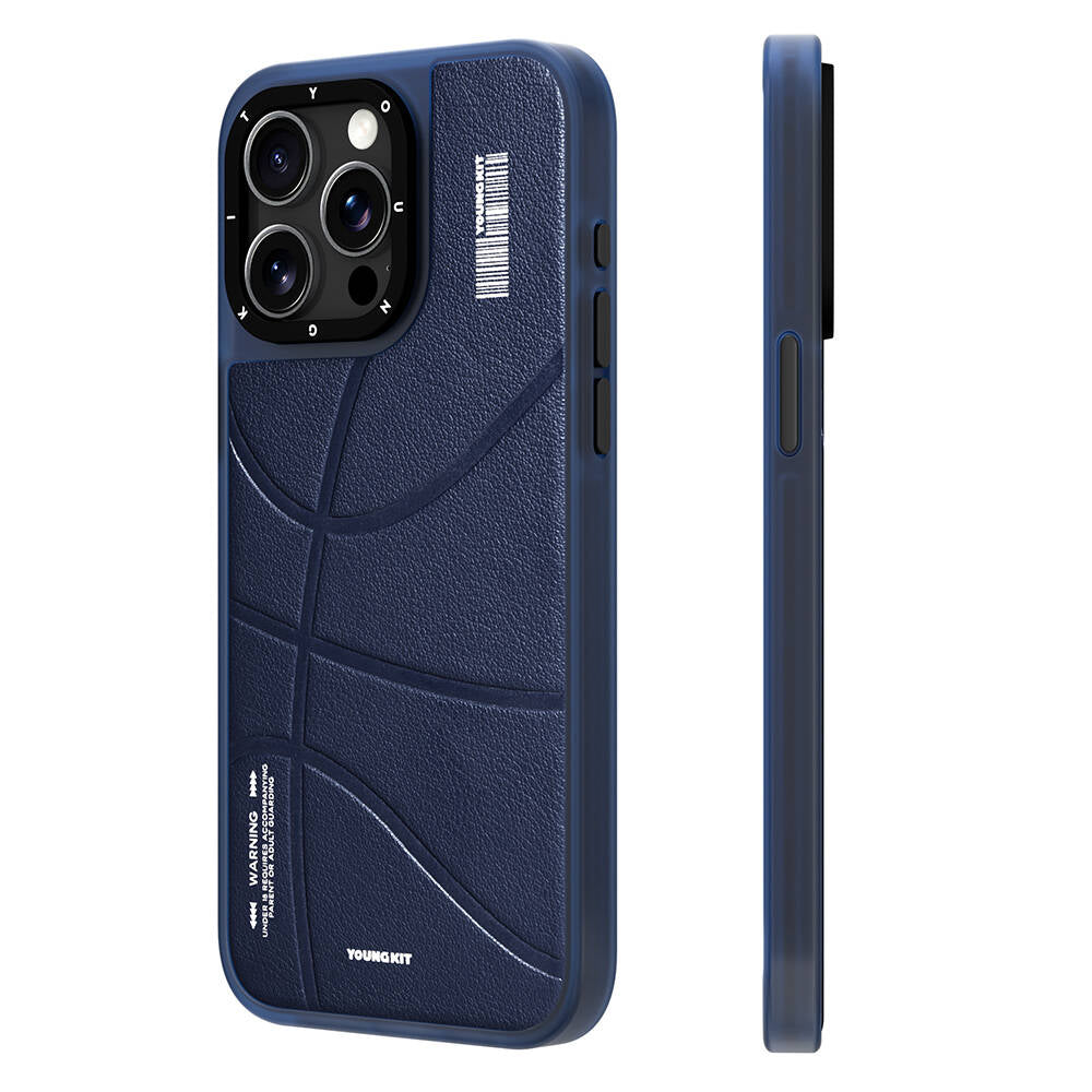 Apple iPhone 15 Pro Max Kılıf M-safe Şarj Özellikli Youngkit Backboard Serisi Leather Kapak - Görsel 3