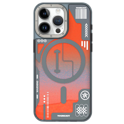 Apple iPhone 15 Pro Max Kılıf M-safe Şarj Özellikli YoungKit Galaxy Serisi Kapak - Görsel 3
