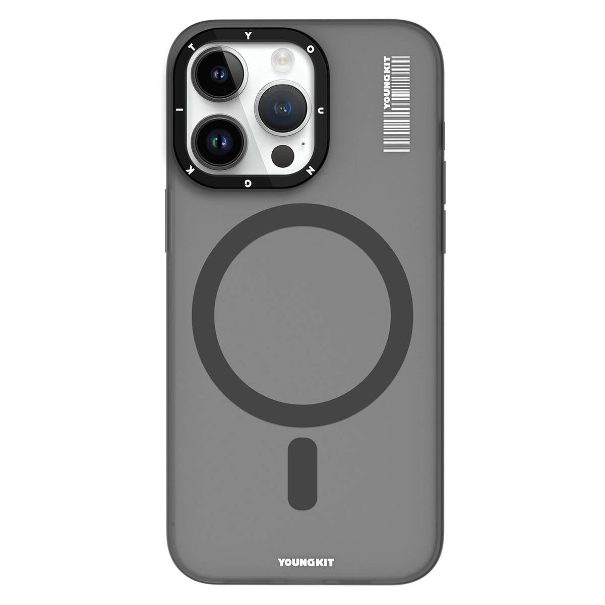 Apple iPhone 15 Pro Max Kılıf M-safe Şarj Özellikli Youngkit Hidden Sand Serisi Kapak - Görsel 3