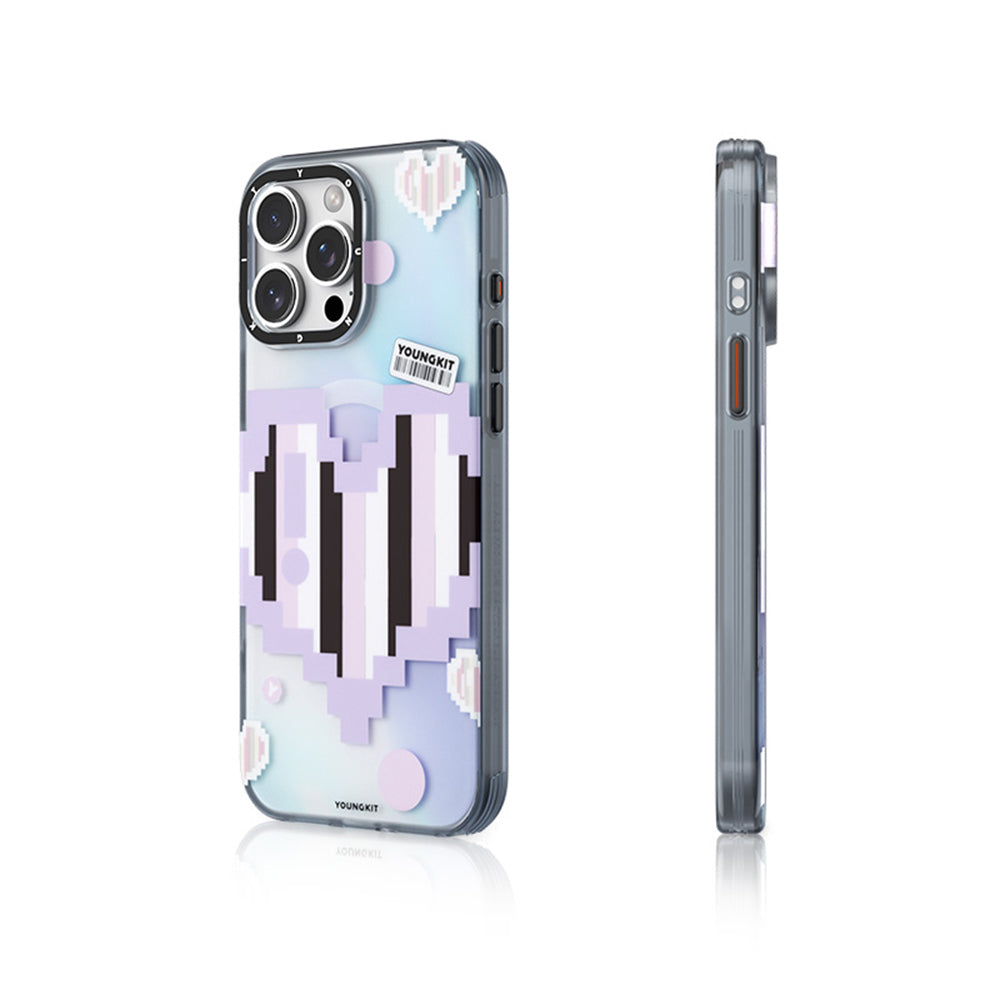 Apple iPhone 15 Pro Max Kılıf M-safe Şarj Özellikli Youngkit Love Serisi Kapak - Görsel 2