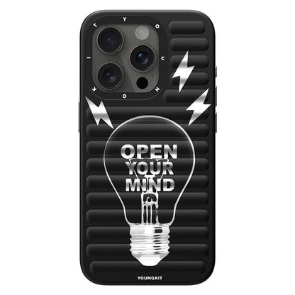 Apple iPhone 15 Pro Max Kılıf M-safe Şarj Özellikli Youngkit Open Mind Serisi Kapak