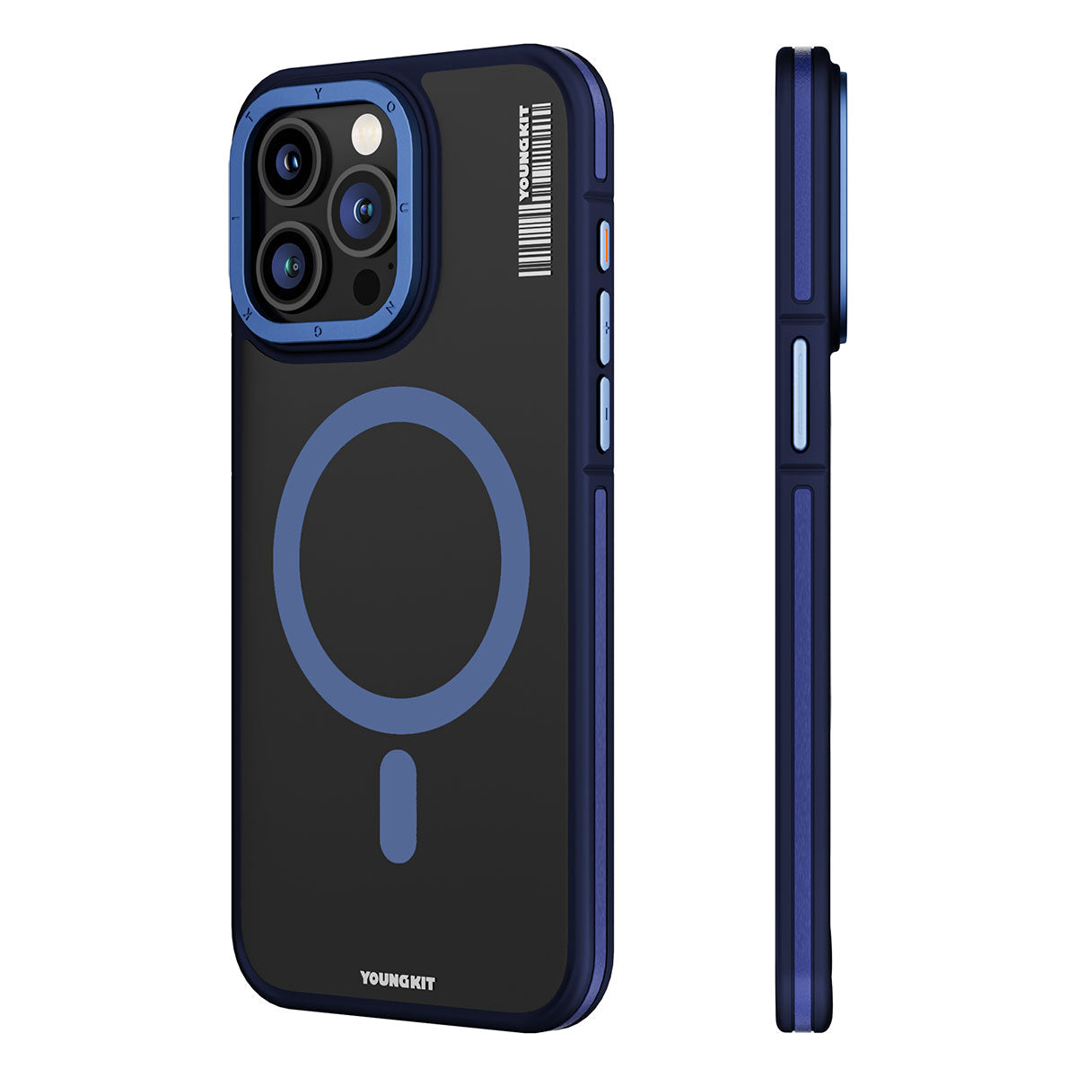 Apple iPhone 15 Pro Max Kılıf M-safe Şarj Özellikli Youngkit Rock Sand Serisi Kapak - Görsel 3