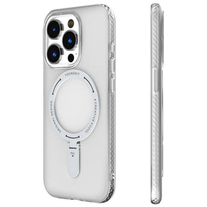 Apple iPhone 15 Pro Max Kılıf M-safe Şarj Özellikli Youngkit Rock Serisi Kapak - Görsel 2