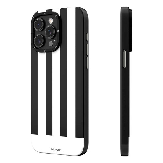 Apple iPhone 15 Pro Max Kılıf M-safe Şarj Özellikli Youngkit Striped Piano Keys Serisi Kapak