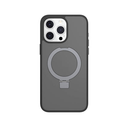Apple iPhone 15 Pro Max Kılıf M-safe Şarj Özellikli Yüzük Standlı Lisanslı Switcheasy Magstand-M Kapak - Görsel 2