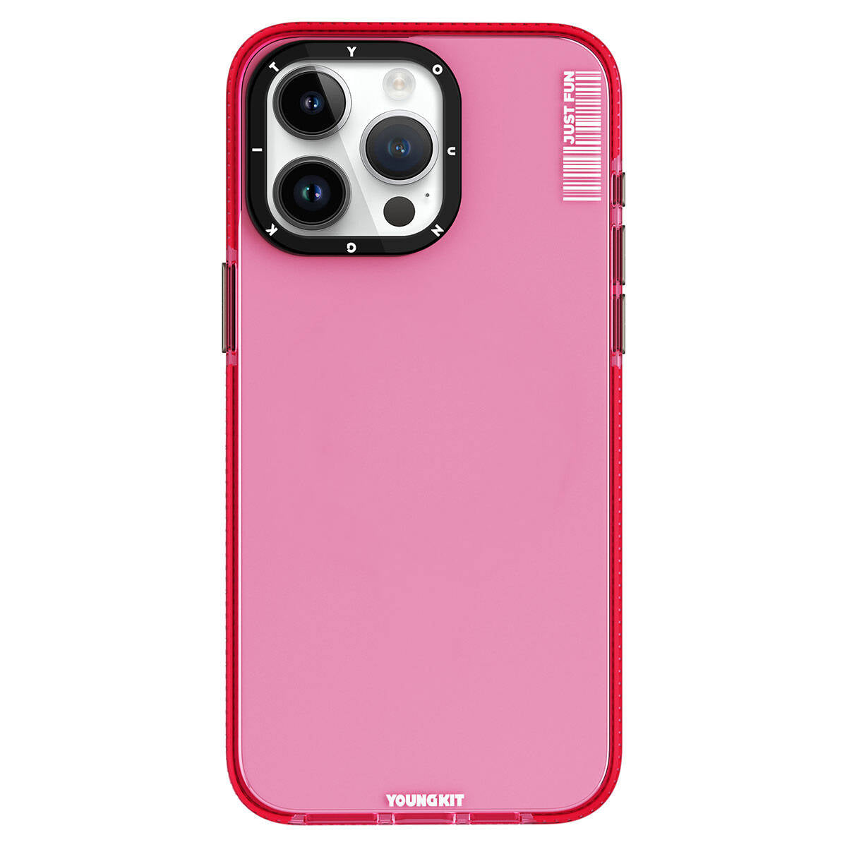 Apple iPhone 15 Pro Max Kılıf Pürüzsüz Düz Arka Yüzey YoungKit Crystal Color Serisi Kapak - Görsel 4