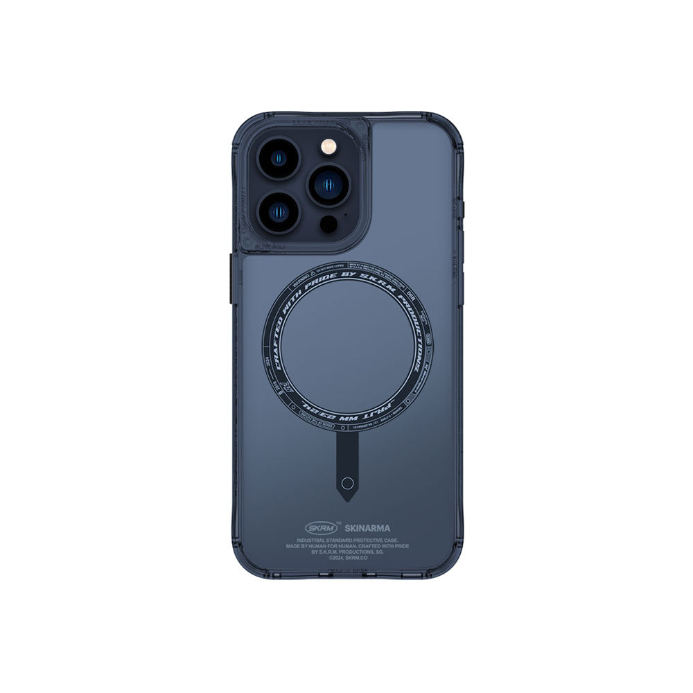 Apple iPhone 15 Pro Max Kılıf SkinArma Şeffaf Airbag Tasarımlı M-safe Şarj Özellikli Saido Kapak
