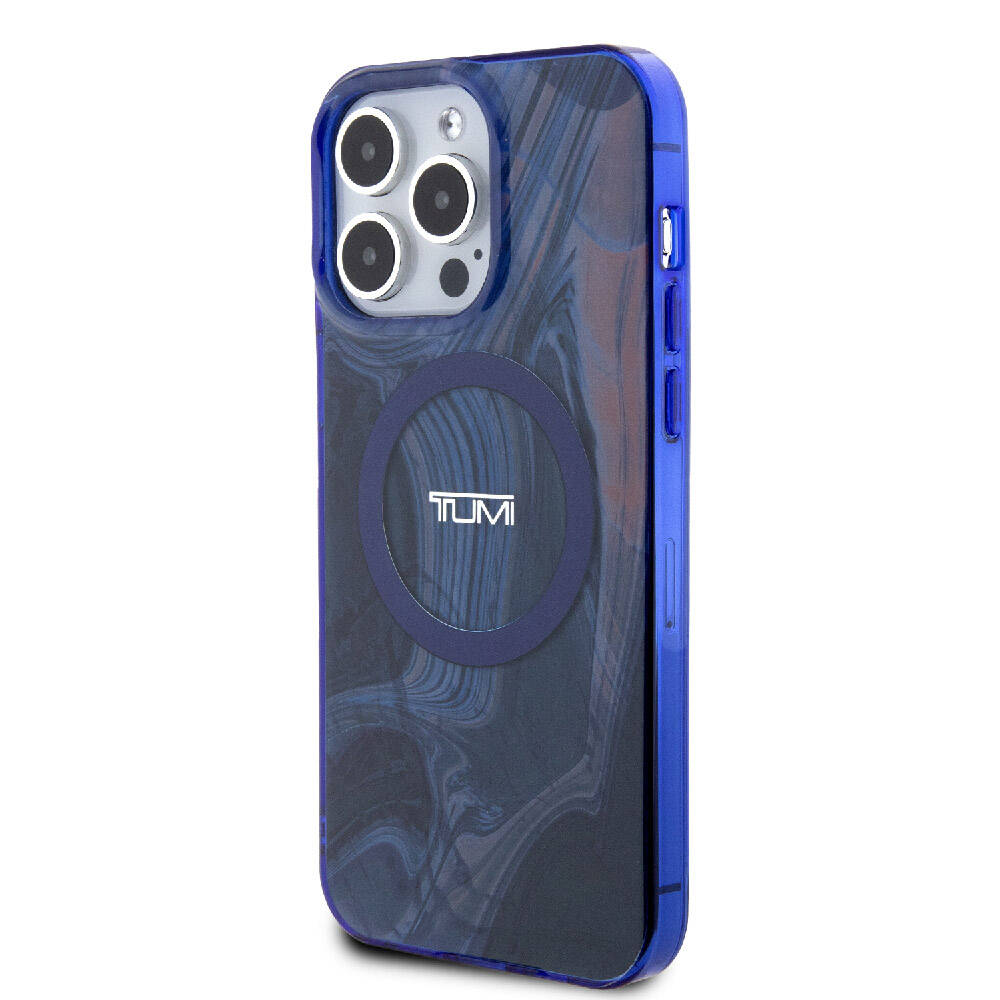 Apple iPhone 15 Pro Max Kılıf TUMI Orjinal Lisanslı M-safe Şarj Özellikli PC TPU Çift Katmanlı Sıvı Baskılı Kapak