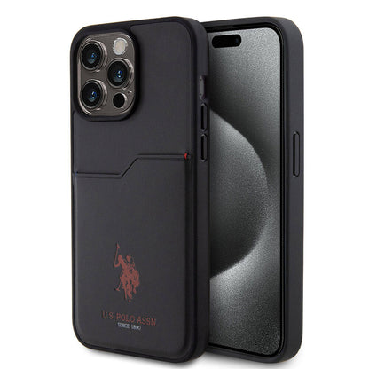 Apple iPhone 15 Pro Max Kılıf U.S. Polo Assn. Orjinal Lisanslı Baskı Logolu PU Kartlıklı Kapak - Görsel 2