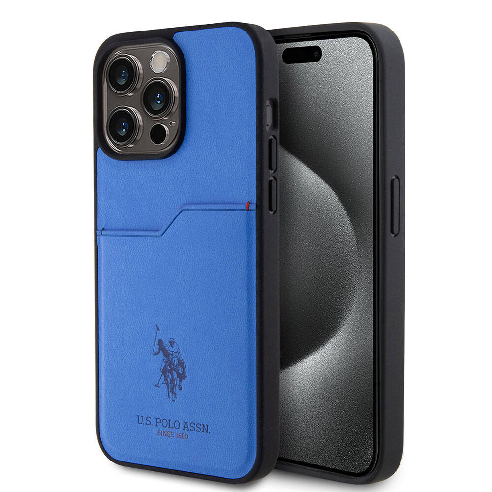 Apple iPhone 15 Pro Max Kılıf U.S. Polo Assn. Orjinal Lisanslı Baskı Logolu PU Kartlıklı Kapak - Görsel 5
