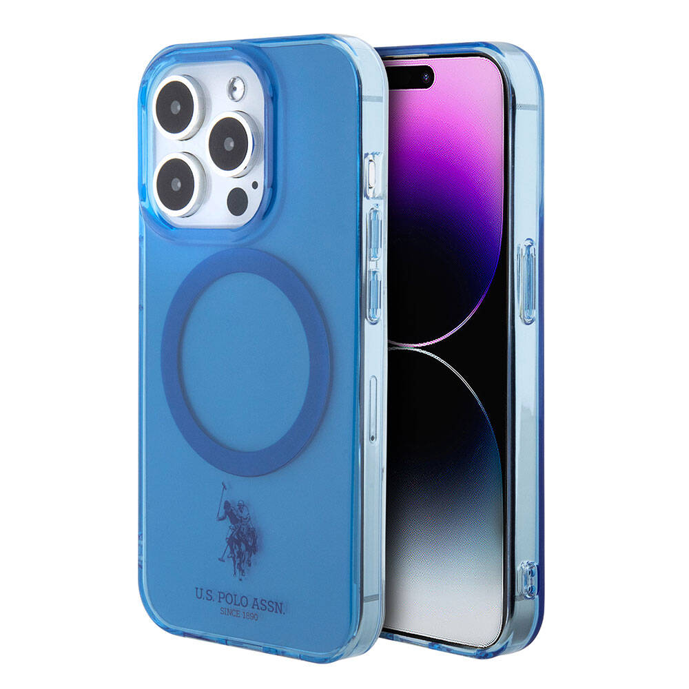 Apple iPhone 15 Pro Max Kılıf U.S. Polo Assn. Orjinal Lisanslı M-safe Şarj Özellikli Transparan Tasarım Kapak - Görsel 2