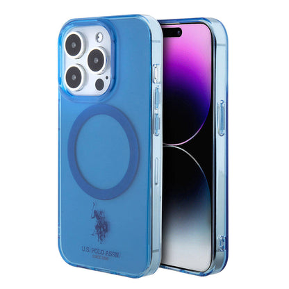 Apple iPhone 15 Pro Max Kılıf U.S. Polo Assn. Orjinal Lisanslı M-safe Şarj Özellikli Transparan Tasarım Kapak - Görsel 2