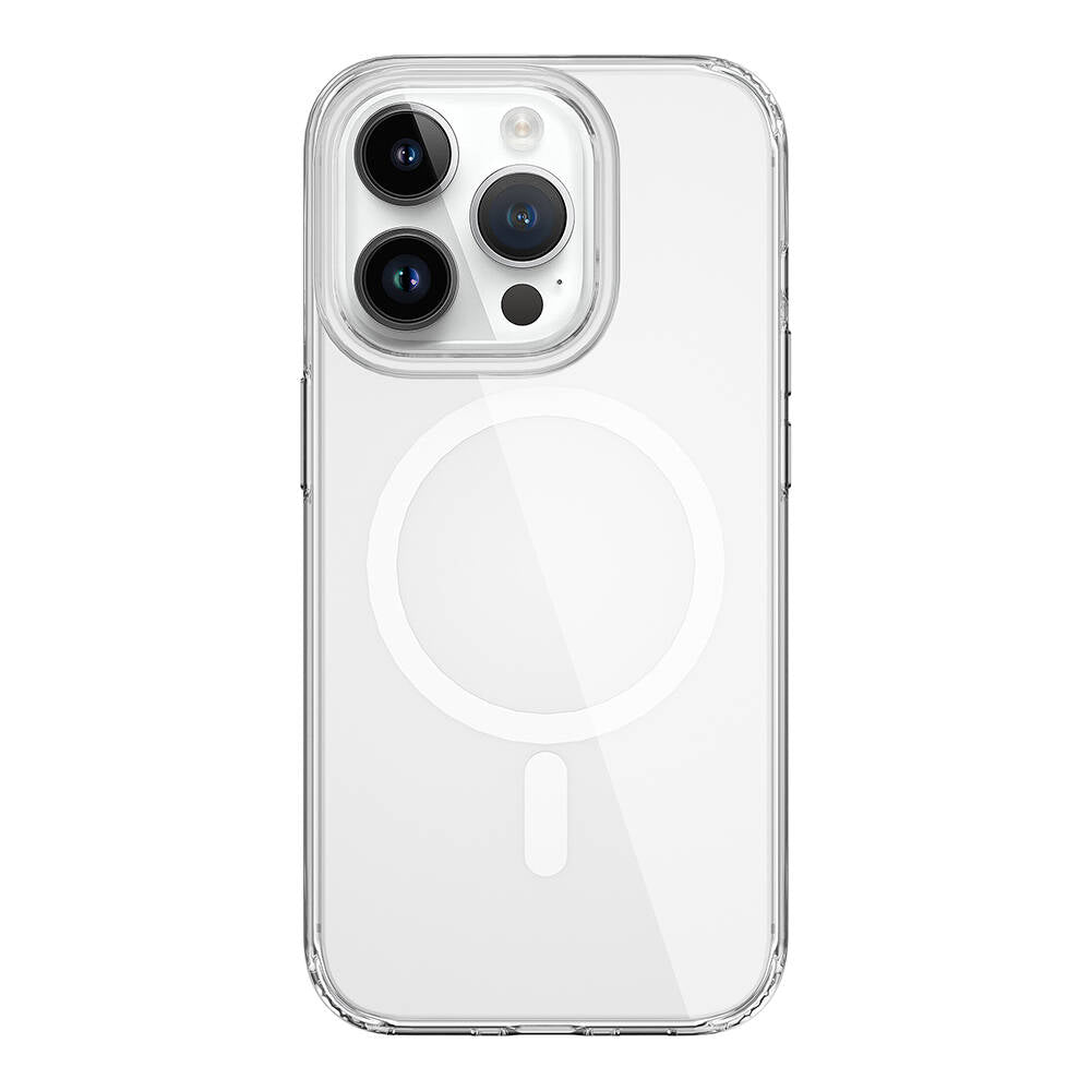 Apple iPhone 15 Pro Max Kılıf Wiwu BC-022 M-safe Şarj Özellikli Şeffaf Transparan Kapak - Görsel 2