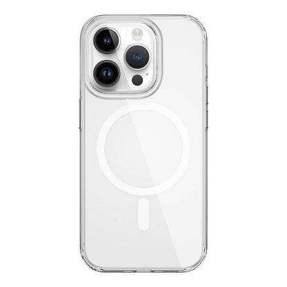 Apple iPhone 15 Pro Max Kılıf Wiwu BC-022 M-safe Şarj Özellikli Şeffaf Transparan Kapak - Görsel 2