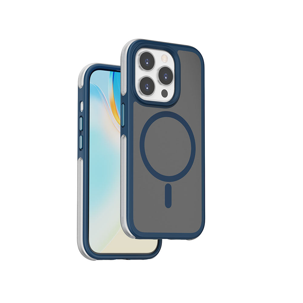 Apple iPhone 15 Pro Max Kılıf Wiwu ZKK-012 M-safe Şarj Özellikli Air Cushion Kapak