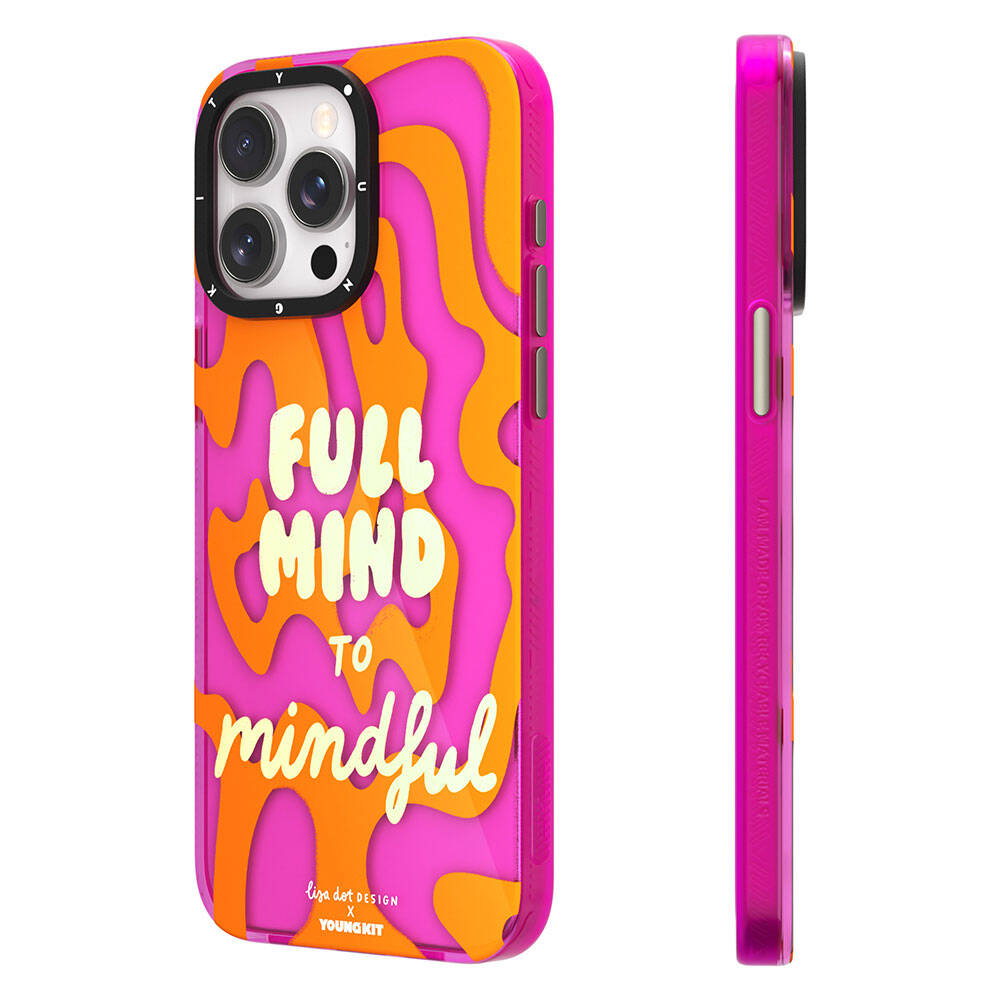 Apple iPhone 15 Pro Max Kılıf Yazı Desenli Youngkit Mindfulness Serisi Kapak - Görsel 3