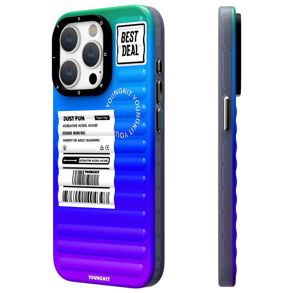Apple iPhone 15 Pro Max Kılıf YoungKit The Secret Color Serisi Kapak - Görsel 3