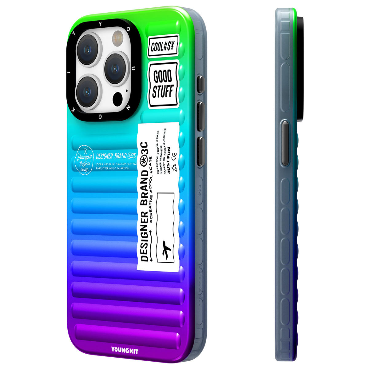 Apple iPhone 15 Pro Max Kılıf YoungKit The Secret Color Serisi Kapak - Görsel 5