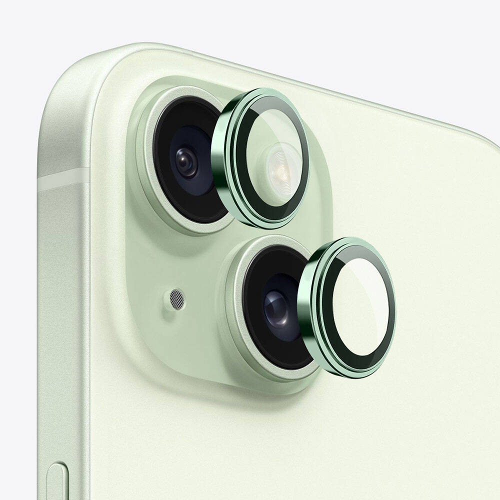 Apple iPhone 15 Wiwu Lens Guard Metal Kamera Lens Koruyucu - Görsel 3