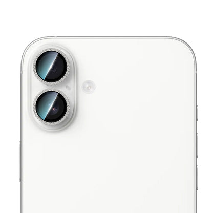 Apple iPhone 16 CaseWorld Alloy Sparkling Diamond Serisi Taşlı Lens Koruyucu