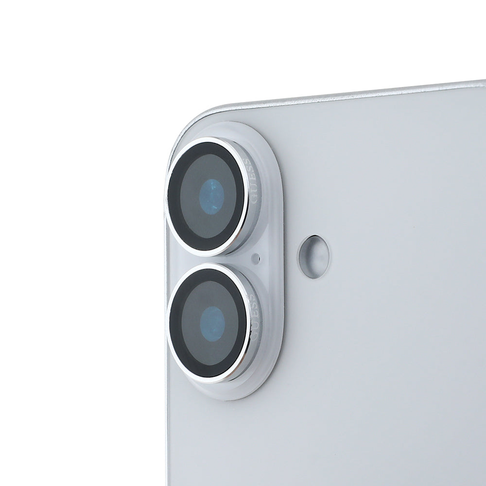 Apple iPhone 16 Guess Orjinal Lisanslı Metal Kamera Lens Koruyucu - Görsel 3
