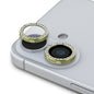 Apple iPhone 16 Guess Orjinal Lisanslı Rhinestone Taşlı Lens Koruyucu