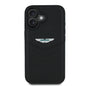 Apple iPhone 16 Kılıf Aston Martin Orjinal Lisanslı Victory Dizayn PU Deri Metal Logolu Kapak