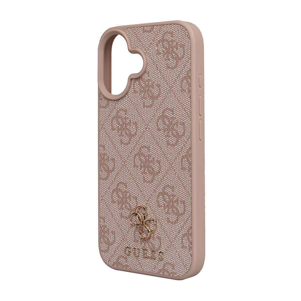 Apple iPhone 16 Kılıf Guess Orjinal Lisanslı M-safe Şarj Özellikli Small 4G Classic Kapak - Görsel 2