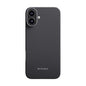 Apple iPhone 16 Kılıf M-safe Şarj Özellikli 600D Aramid Fiber Pitaka Ultra-Slim Classic Serisi Black-Grey Twill Kapak