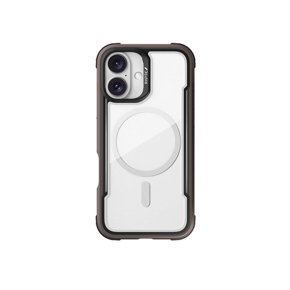 Apple iPhone 16 Kılıf M-safe Şarj Özellikli Airbagli Raptic Shield Serisi Şeffaf Arka Yüzey Kapak - Görsel 6