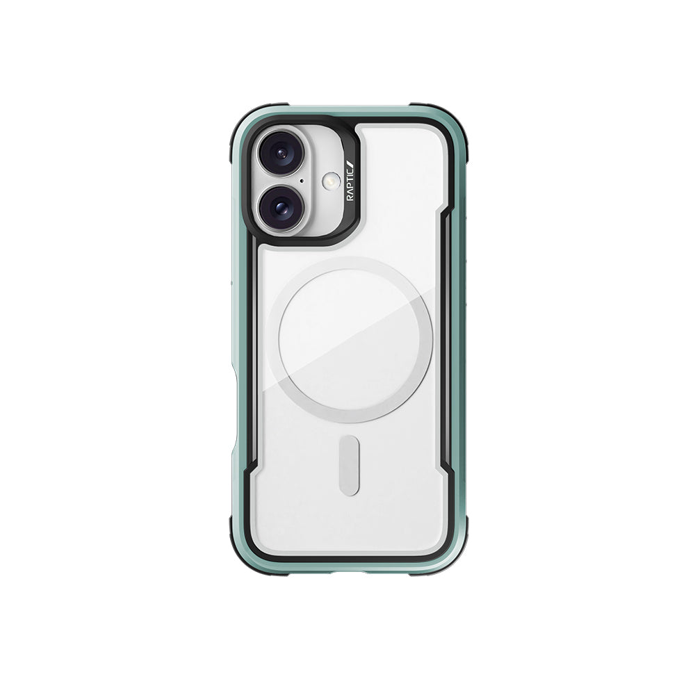 Apple iPhone 16 Kılıf M-safe Şarj Özellikli Airbagli Raptic Shield Serisi Şeffaf Arka Yüzey Kapak - Görsel 5
