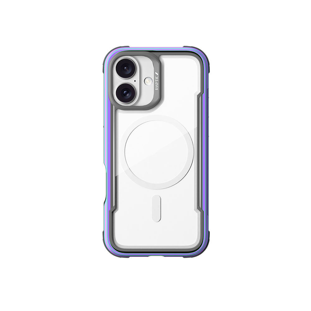 Apple iPhone 16 Kılıf M-safe Şarj Özellikli Airbagli Raptic Shield Serisi Şeffaf Arka Yüzey Kapak - Görsel 3