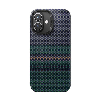 Apple iPhone 16 Kılıf M-safe Şarj Özellikli Karbon Fiber Tasarımlı Benks Aurora ArmorAir Kevlar Kapak - Görsel 2