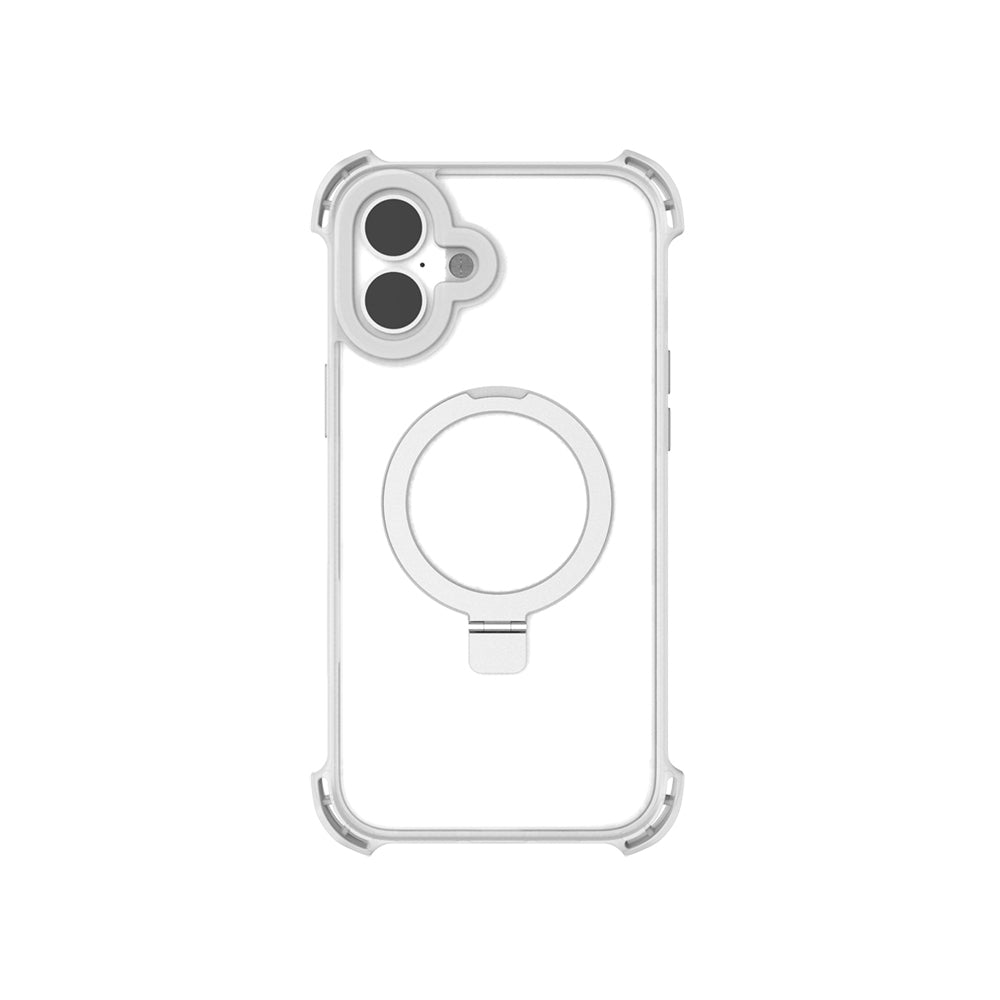 Apple iPhone 16 Kılıf M-safe Şarj Özellikli Raptic Dual Serisi Şeffaf Standlı Kapak - Görsel 2